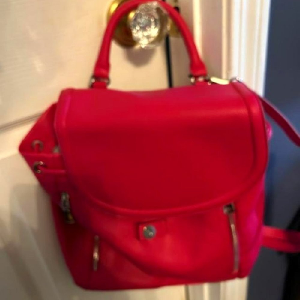 INC Leather Backpack New